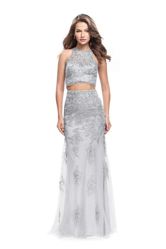 La Femme Gigi - 26294 Two-Piece Beaded Lace Sheath Gown