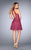 La Femme - Halter Neck Lace A-line Dress 25099SC - 1 pc Boysenberry in Size 2 and 1 pc Navy in Size 2 Available CCSALE