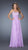 La Femme Jeweled Lace Empire Evening Dress CCSALE 14 / Ice Purple
