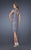 La Femme - Knee Length Floral Lace Sheath Dress 20515SC - 1 pcs Garnet in Size 2 and 4 Available CCSALE