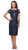 La Femme - Lace Bateau Knee Length Sheath Dress 27828SC - 1 pc Navy In Size 10 Available CCSALE 10 / Navy