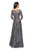 La Femme - Lace Bateau Quarter Length Sleeve A-line Gown 27885SC CCSALE