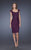 La Femme - Laced Scoop neck Sheath Dress 20481SC - 1 pc Black In Size 12 Available CCSALE