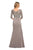 La Femme Off-Shoulder Ruched Mermaid Gown 24926SC CCSALE