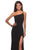 La Femme - One Shoulder High Slit Sheath Dress 28176SC CCSALE