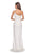 La Femme - One Shoulder High Slit Sheath Dress 28176SC CCSALE