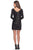 La Femme - Sequin Embellished Long Sleeves Dress 28194SC CCSALE