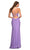 La Femme - Sleeveless Lace Up Back Prom Gown 30436SC - 1 pc Periwinkle In Size 2 Available CCSALE