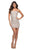 La Femme - Square Neck Sequin Short Dress 30121SC - 1 pc Black In Size 6 Available CCSALE 6 / Black