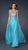 La Femme Strapless Cyrstal Embellished Evening Gown CCSALE 8 / Aqua