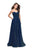 La Femme Strapless Sweetheart Evening Dress 25886 CCSALE 10 / Turquoise/Multi