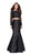 La Femme - Two-Piece Long Sleeves Mermaid Dress 25324SC - 1 pc Black In Size 8 Available CCSALE
