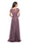 La Femme - V neck Embroidered A- Line Evening Dress 27098SC CCSALE