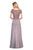 La Femme - V neck Embroidered A- Line Evening Dress 27098SC CCSALE