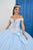 LA Glitter - 24043 Beaded Lace Corset Glitter Tulle Ballgown Special Occasion Dress