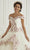 LA Glitter - 24092 Off Shoulder Floral Ballgown Special Occasion Dress