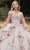 Ladivine 15703 - Floral Detailed Ball Gown Ball Gowns