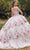 Ladivine 15703 - Floral Detailed Ball Gown Ball Gowns