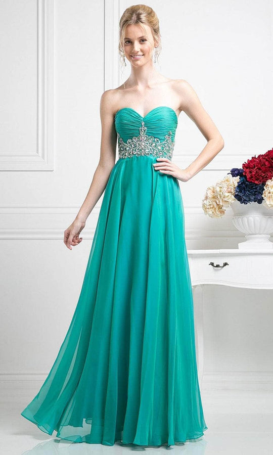Ladivine 7664 Evening Dresses 4 / Jade
