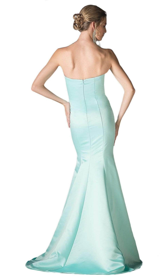 Ladivine 8792 - Sweetheart Satin Trumpet Gown