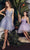 Ladivine 9245 - Glitter A-Line Cocktail Dress Cocktail Dresses XS / Lavender