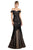 Ladivine A0401 Evening Dresses 2 / Black-Nude