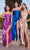 Ladivine BD111 - Metallic Drape Prom Dress Prom Dresses XS / Dusty Rose