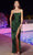 Ladivine BD111 - Metallic Drape Prom Dress Prom Dresses XS / Emerald