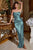 Ladivine BD111 - Metallic Drape Prom Dress Prom Dresses XS / Robin Blue