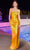 Ladivine BD111 - Metallic Drape Prom Dress Prom Dresses XS / Yellow