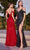 Ladivine BD4004 - Cold Shoulder Sequin Prom Dress Prom Dresses XS / Red