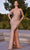 Ladivine BD4004 - Cold Shoulder Sequin Prom Dress Prom Dresses XS / Rose Gold