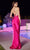 Ladivine BD7044 - Cowl Sheath Prom Dress In Pink