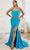 Ladivine C141 - Two-Piece Feather Prom Dress Prom Dresses