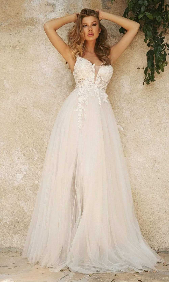 Ladivine CB072W Bridal Dresses 2 / Off White