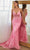 Ladivine CC2189 - Sheer Embellished Prom Dress Prom Dresses 2 / Neon Pink