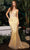 Ladivine CC2189 - Sheer Embellished Prom Dress Prom Dresses 2 / Yellow