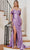 Ladivine CC2197 - Draped Cold Shoulder Prom Dress Prom Dresses