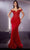 Ladivine CC8952 - Plunging Sweetheart Appliqued Prom Gown Prom Dresses 2 / Red