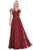 Ladivine CD0156 Bridesmaid Dresses XXS / Burgundy