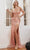 Ladivine CD0203 - Ornate Off Shoulder Prom Dress Prom Dresses XXS / Blush