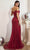 Ladivine CD0203 - Ornate Off Shoulder Prom Dress Prom Dresses XXS / Burgundy