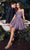 Ladivine CD0212 - Glitter Tulle Cocktail Dress Cocktail Dresses XXS / Lavender