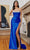 Ladivine CD2215 - Embellished Satin Prom Dress Prom Dresses 2 / Royal