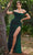 Ladivine CD236 - Velvet Off Shoulder Evening Gown Evening Dresses 4 / Emerald