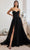 Ladivine CD252 - Lace Up Corset Prom Dress Prom Dresses 2 / Black