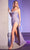 Ladivine CD254 - Metallic Corset Prom Dress Special Occasion Dress