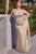 Ladivine CD254C - Cowl Corset Plus Prom Dress Prom Dresses 16 / Champagne Gold