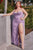 Ladivine CD254C - Cowl Corset Plus Prom Dress Prom Dresses 16 / Lavender