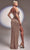 Ladivine CD260 - Sequin Sheath Prom Dress Prom Dresses 4 / Rose Gold